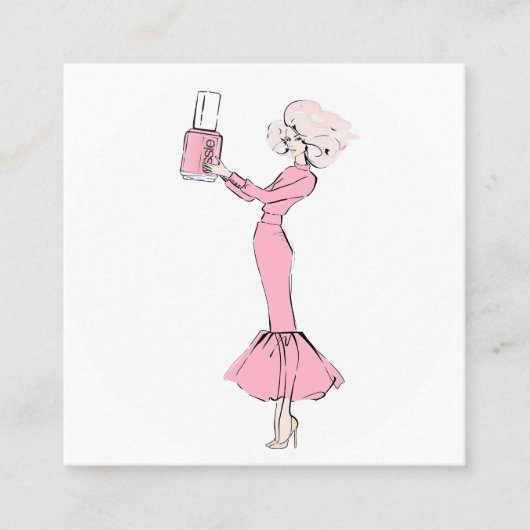 ネイル スクエア名刺 (正面)