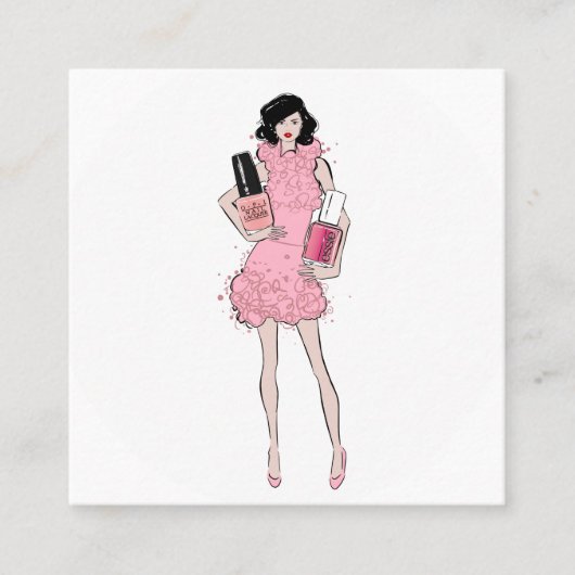 ネイル スクエア名刺 (正面)