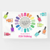 ネイル マニキュア ペディキュア マニ ペディ ガールズ 誕生日 横断幕 (横)