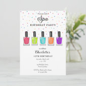 ネイル・マニキュア・ペディキュア Mani+Pedi ガール スパ 生誕祭 招待状 (スタンド正面)