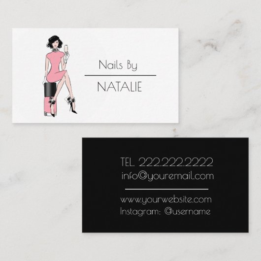 ネイル 名刺 (正面/裏面)
