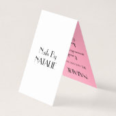 ネイル 名刺 (裏面)