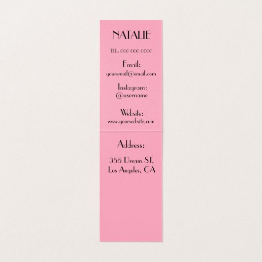 ネイル 名刺 (内部フラット)