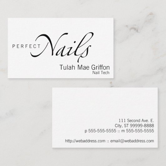 ネイル 名刺 (正面/裏面)