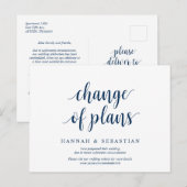 ネイ素朴ビーブルー計画変更延期結婚 ポストカード (正面/裏面)