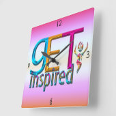 ネオインスパイアンの壁掛けを買う スクエア壁時計 (傾斜)