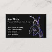 ネオエレガントアポップ・アートのートの花 名刺 (裏面)