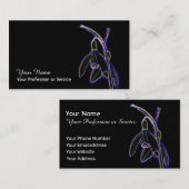 ネオエレガントアポップ・アートのートの花 名刺 (正面/裏面)