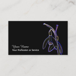 ネオエレガントアポップ・アートのートの花 名刺