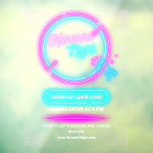 ネオカスタマイズーカラオケナイト小玄関ドア ウィンドウサイン (シート3)