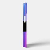 ネオカッコいいパーソナライズされたグリッターパープルストライプ Case-Mate iPhoneケース (裏面 / 右)