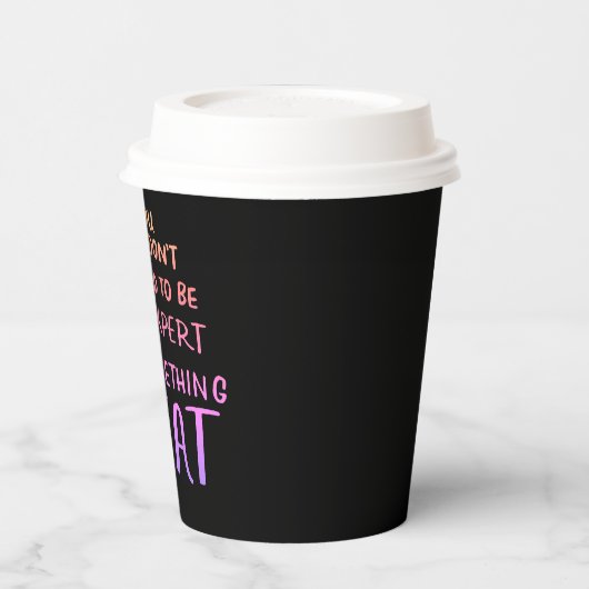 ネオカラフルやる気を起こさせるンインスパイアの引用文 紙コップ (左)