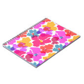 ネオカラフルモダンン花柄 ノートブック (左側)