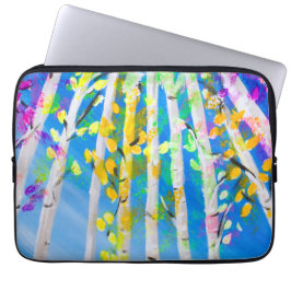 ネオカラフルンの葉木絵画材 ラップトップスリーブ