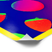 ネオカラフル鮮やかフルーツパターンアート ポスター (コーナー)