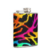 ネオカラフル(ばちゃばちゃ)跳ねる絵を描デザイン フラスク (右)