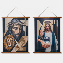 ネオキュビズムのエレガンスAトリビュートタペストリー 吊り下げ型タペストリー