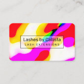 ネオクールモダンン液幾何学的パターン 名刺 (正面)