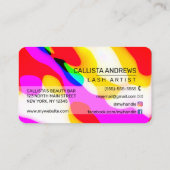 ネオクールモダンン液幾何学的パターン 名刺 (裏面)