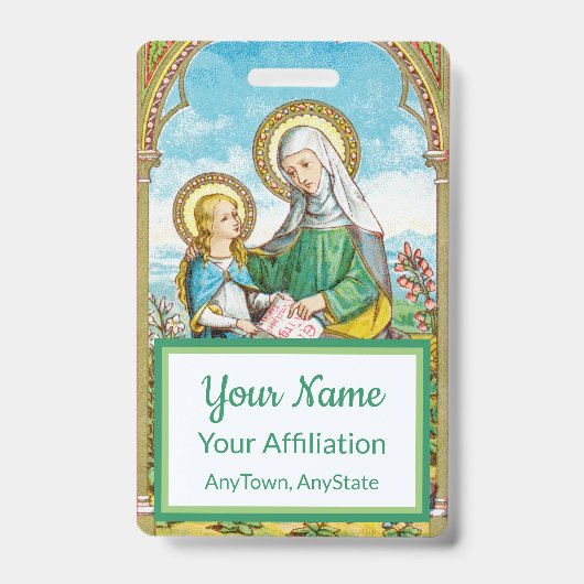 ネオゴシック様式のサンアンとヨンメアリー(SAU 29) バッジ (表面)