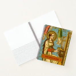 ネオゴシック様式のローマの聖チェチーリア (部分; BNG 02) ノートブック
