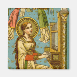 ネオゴシック様式のローマの聖チェチーリア (部分; BNG 02) マグネット