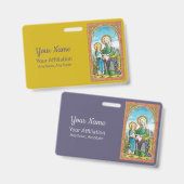 ネオゴシック様式サンアンとヨンメアリー(SAU 29)バッジ バッジ (表裏)