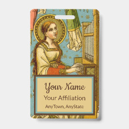 ネオゴシック ローマの聖セシリア（詳細；BNG 02） バッジ