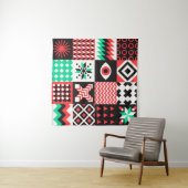 ネオジオジオメトリパターングラフィックデザイン タペストリー (インサイチュ(横))