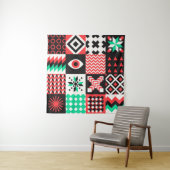 ネオジオジオメトリパターングラフィックデザイン タペストリー (インサイチュ)