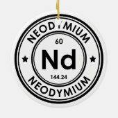 ネオジム元素セラミックオーナメント セラミックオーナメント (裏面)