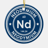 ネオジム元素青磁装飾 セラミックオーナメント (正面)