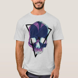 ネオスカル – ヴェイパーウェーブ サイバーパンク スカル Tシャツ