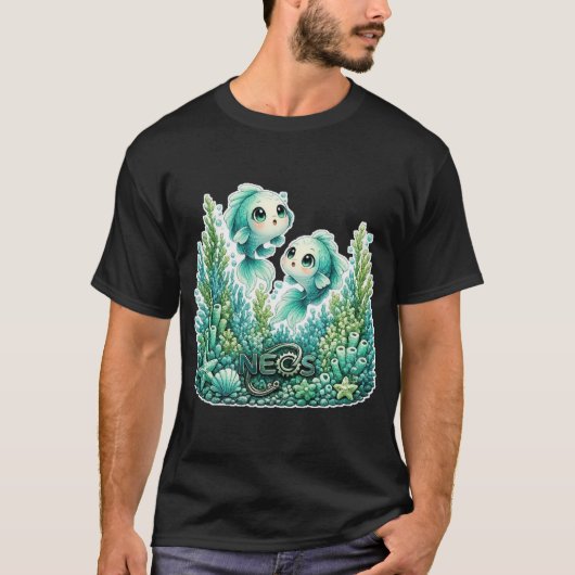 ネオスカワイイゾディアック魚座 Tシャツ (正面)