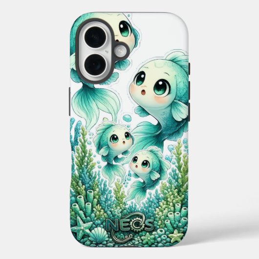 ネオスカワイイ 星座 魚座 Case-Mate iPhoneケース (裏面)
