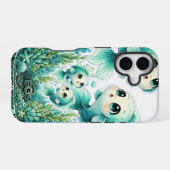 ネオスカワイイ 星座 魚座 iPhone 16ケース (裏面横)