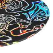 ネオスタイリッシュンカラフルパターン形状 カッティングボード (角)