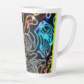 ネオスタイリッシュンカラフルパターン形状 カフェラテマグ (右)