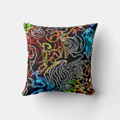 ネオスタイリッシュンカラフルパターン形状 クッション (裏面)