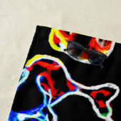 ネオスタイリッシュンカラフルパターン形状 ビーチタオル (インサイチュ)