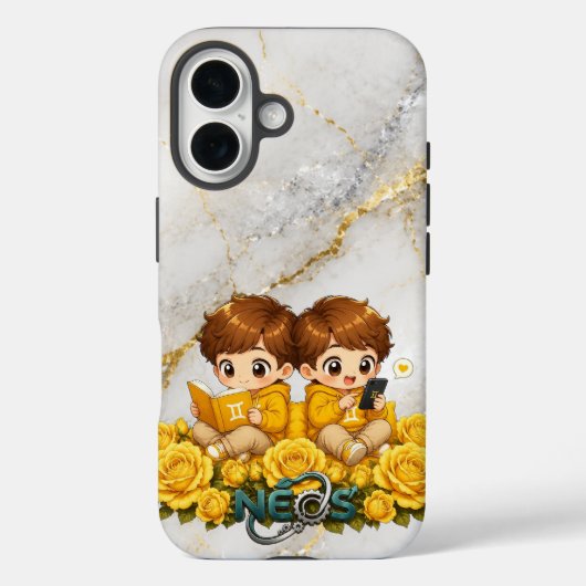 ネオス かわいい ふたご座 Case-Mate iPhoneケース (裏面)