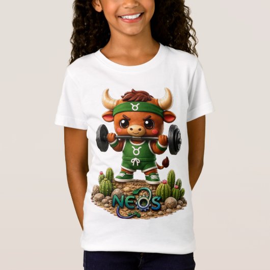 ネオス・ゾディアック かわいいおうし座 Tシャツ (正面)