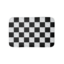 ネオデコ ブラック＆ホワイト大理石風チェッカーボード