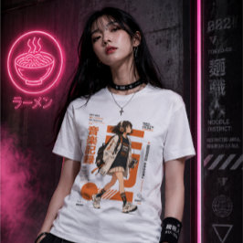 ネオトーキョーファイルズ002 - レトロアニメ音楽テクウェア トライブレンドＴシャツ
