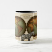 ネオビクトリアンワールドトラベラーズ図解入りの、写真付きのアトラス マグカップ (中央)