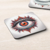 ネオファッション眼球ファンタジー入れ コースター (左側)