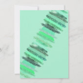 ネオミントグリッター ネイルポリッシュ スパデー 誕生日 招待状 (裏面)