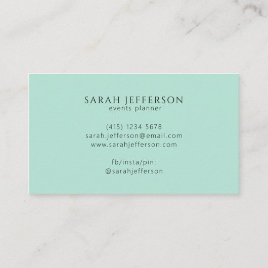 ネオミントゴーモダンルドフォエレガントイルプロフェッショナル 名刺 (裏面)