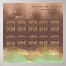 ネオミントシナモンバラ金ゴールド箔水彩