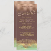 ネオミントシナモンバラ金ゴールド箔水彩 メニュー (正面/裏面)